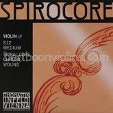Spirocore vioolsnaar D chroom