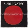 Obligato 4/4 violin string E gold plated