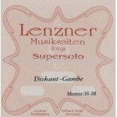 Lenzner Treble Viola da Gamba string (38cm) A2