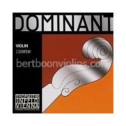 Dominant violin string fractional sizes (3/4-1/16) A