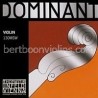 Dominant violin string fractional sizes (3/4-1/16) A