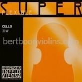 Superflexible cello string C chrome